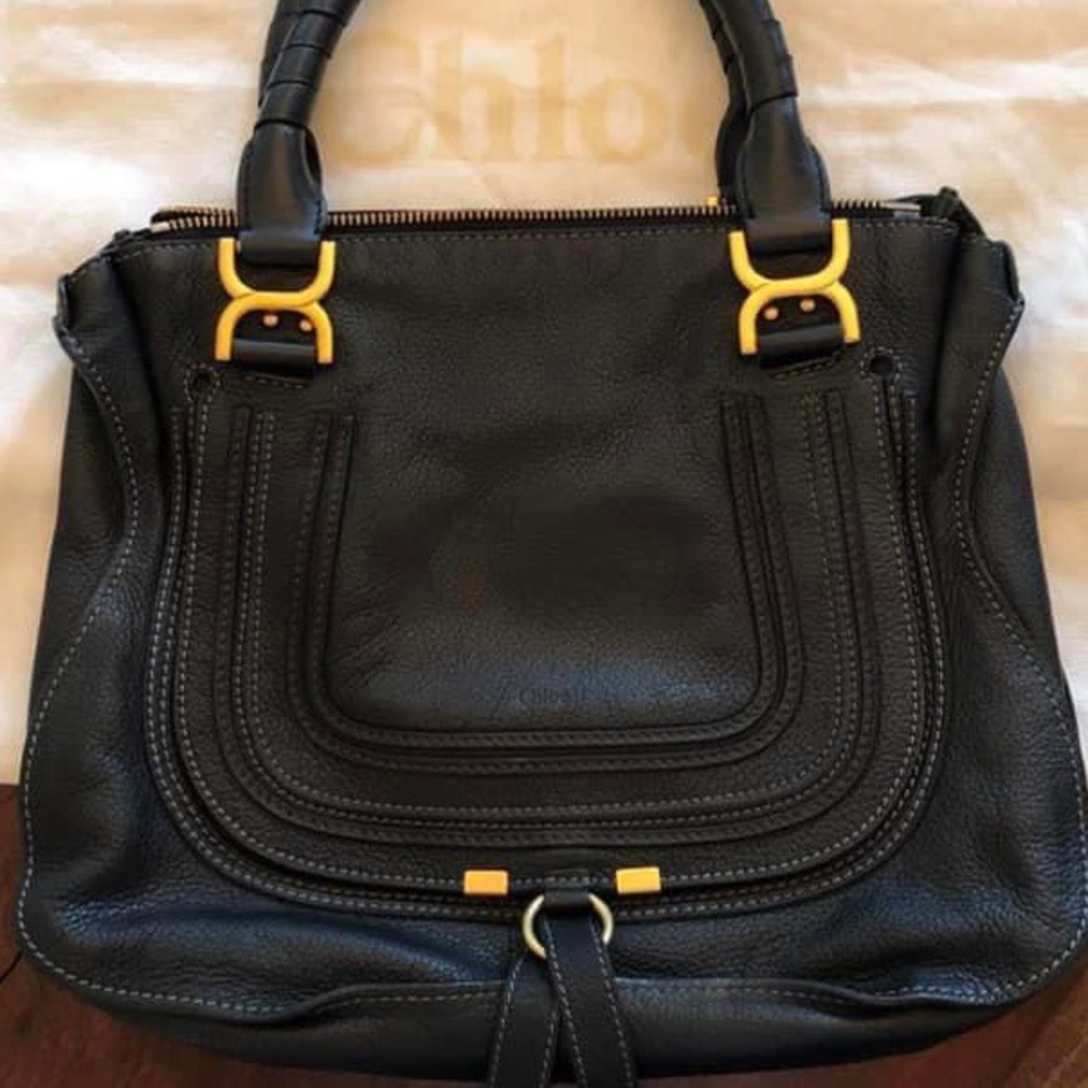Chloe Black Medium Marcie Bag